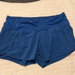 Lululemon speed up shorts, dark blue, size 8